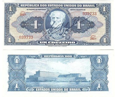 Brazil - 1 Cruzeiro 1944 - P. 132a - aUNC / XF