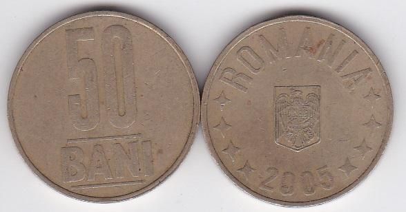 Румыния - 5 шт х 50 Bani 2005 - VF