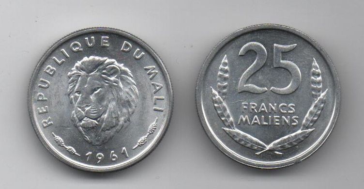 Малі - 25 Francs 1961 - UNC