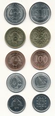 Ливан - набор 5 монет 25 50 100 250 500 Pounds 2002 - 2018 - UNC