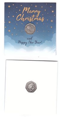Guernsey - 50 Pence 2020 - Christmas - in folder - UNC
