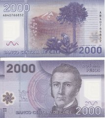 Чили - 2000 Pesos 2014 - P. 162d - UNC