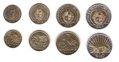 Уругвай - набор 4 монет 1 2 5 10 Pesos 2014 - 2019 - XF / aUNC