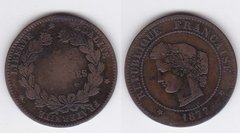 Франція - 5 Centimes 1877 - F
