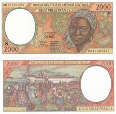Central African St. / E. Guinea / N - 2000 Francs 2000 - P. 503Ng - letter N - UNC