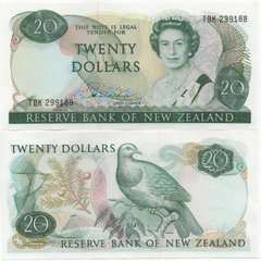 Новая Зеландия - 20 Dollars 1981 - Pick 173a - UNC