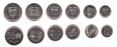 Эквадор - набор 6 монет - 50 Centavos 1 5 10 20 50 Sucres 1988 - 1991 - UNC