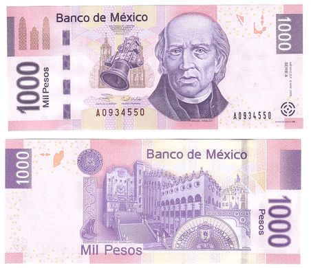 Mexico - 1000 Pesos 2006 - P. 127a - Serie A - UNC