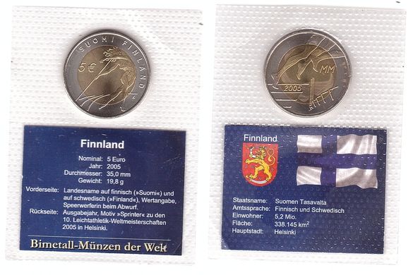 Finland - 5 Euro 2005 - comm. - in blister - UNC