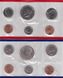 США - mint набор 10 монет 1 1 Dime 1 1 5 5 Cents 1/4 1/4 1/2 1/2 Dollar + 2 token 1989 - P - D - UNC
