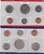 США - mint набор 10 монет 1 1 Dime 1 1 5 5 Cents 1/4 1/4 1/2 1/2 Dollar + 2 token 1989 - P - D - UNC