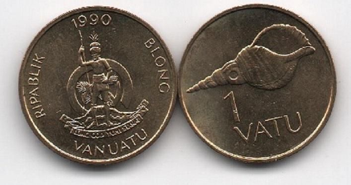 Vanuatu - 5 pcs х 1 Vatu 1990 - aUNC