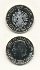 Gibraltar - 2 Pounds 2023 - Charles III - bimetall - UNC