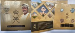 Оман - Mint набор 4 монеты 5 10 25 50 Baisa 2020 - официальный буклет - UNC