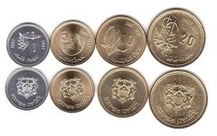 Morocco - set 4 coins 1 5 10 20 Santimat 1987 - UNC