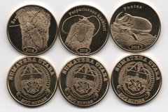 Fantasy - Sumatera Utara - набор 3 монеты x 500 Rupiah 2018 - Жуки / Beetles - UNC