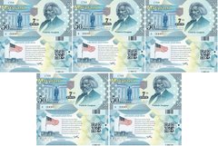 Fantasy / USA - 5 pcs х 50 Dollars 2014 - 7th state Maryland - Polymer - Souvenir - UNC