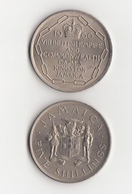 Ямайка - 5 Shillings 1966 - comm. - aUNC / UNC