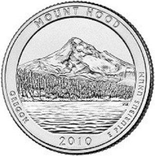 США - 25 Cents 2010 - D - 5-й Парк, Національний парк Маунт-Худ, штат Орегон - aUNC