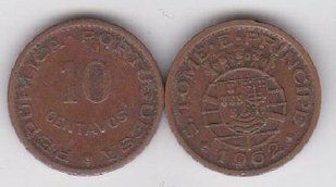 Сан-Томе та Прінсіпі - 10 Centavos 1962 - VF