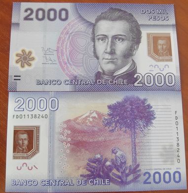 Chile - 2000 Pesos 2013 / 2016 - UNC