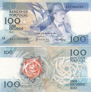 Португалия - 100 Escudos 16.10. 1986 - aUNC