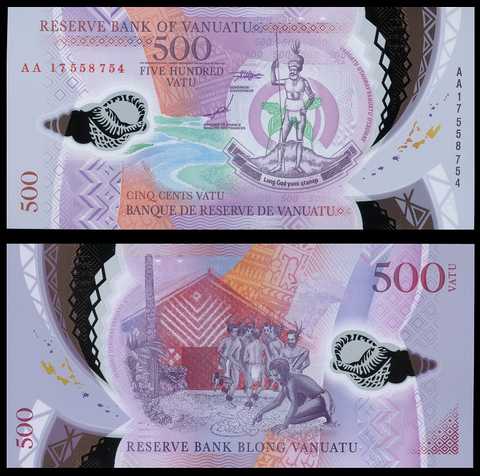 Vanuatu - 500 Vatu 2017 - P. 18(2) - Polymer - UNC - banknotes.zp