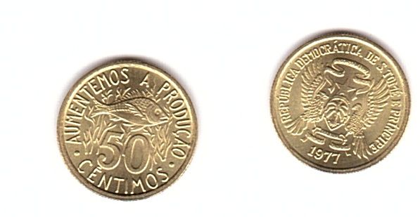 Сан-Томе и Принсипи - 5 шт х 50 Centimos 1977 - UNC