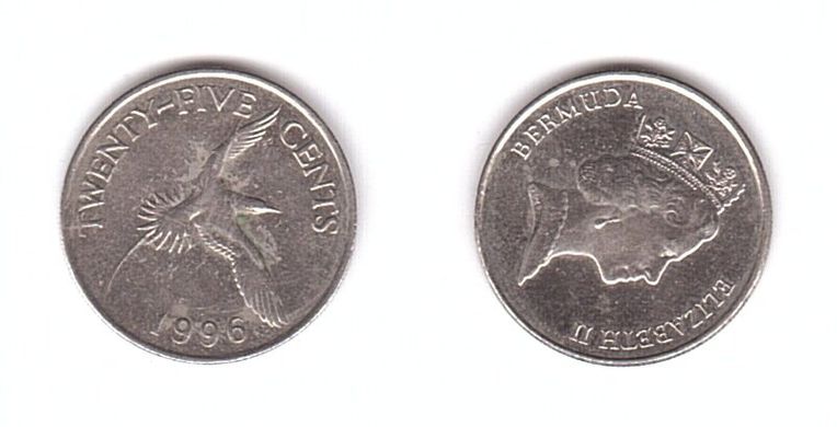 Bermuda - 25 Cents 1996 - XF