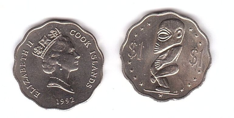 Острови Кука - 1 Dollar 1992 - UNC