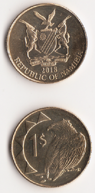 Намибия - 5 шт х 1 Dollar 2018 - UNC