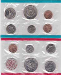 США - mint набір 11 монет 1 1 Dime 1 1 1 5 5 Cents 1/4 1/4 1/2 1/2 Dollar 1972 + token - UNC