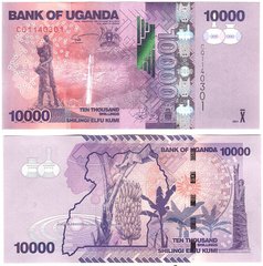 Uganda - 10000 Shillings 2021 - UNC