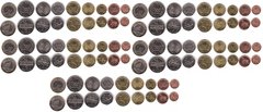 Mozambique - 5 pcs x set 9 coins 1 5 10 20 50 Centavos 1 2 5 10 Meticais 2006 - 2019 - UNC