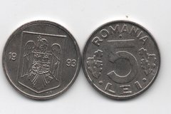 Румыния  5 Lei 1993 - aUNC / UNC