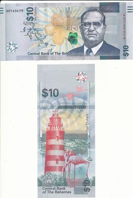 Bahamas - 10 Dollars 2022 - UNC