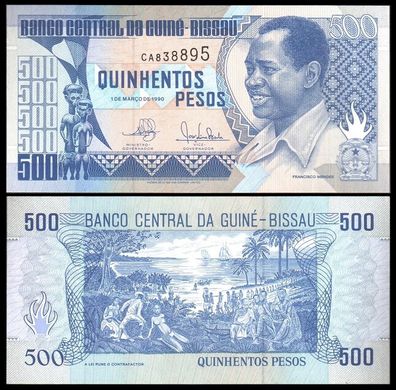 Гвінея-Бісау - 500 Pesos 1990 - Pick 12 - UNC