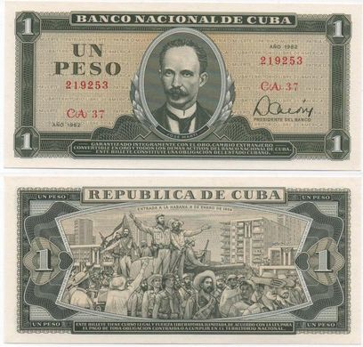 Куба - 1 Peso 1982 - P. 102b - aUNC / UNC