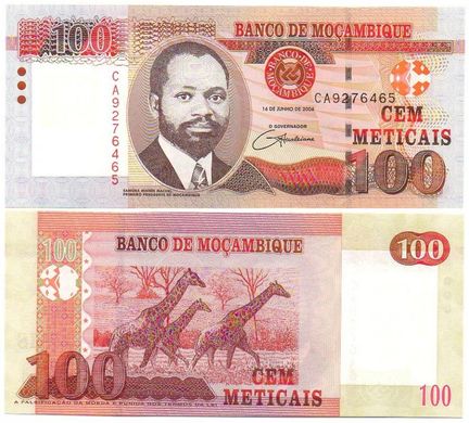 Мозамбик - 100 Meticais 2006 - Pick 145 - UNC