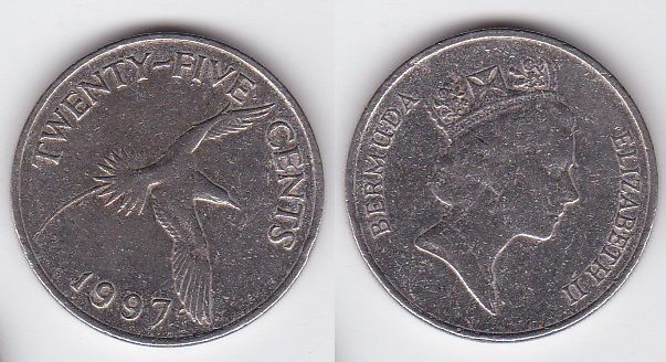 Bermuda - 25 Cents 1997 - VF