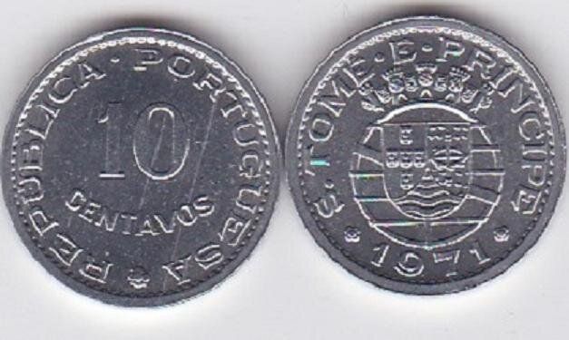 Сан-Томе и Принсипи - 10 Centavos 1971 - UNC