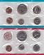 USA - mint set 11 coins 1 1 Dime 1 1 1 5 5 Cents 1/4 1/4 1/2 1/2 Dollar 1972 + token - UNC