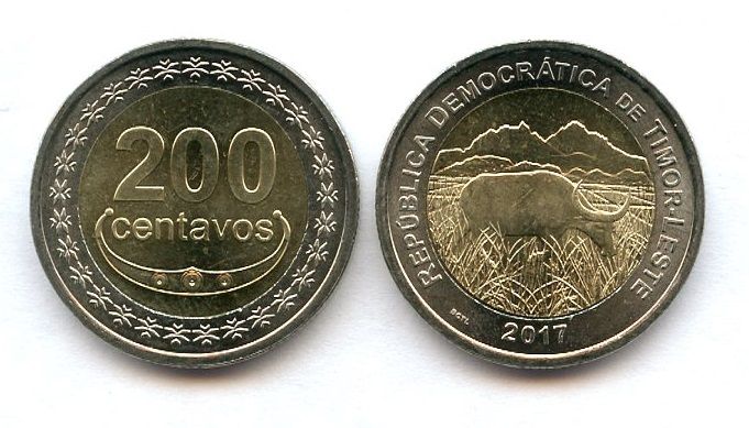 Тимор - 5 шт х 200 Centavos 2017 - UNC