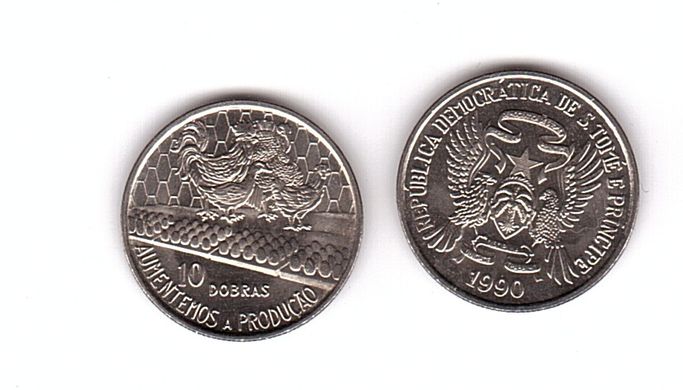 Сан-Томе и Принсипи - 5 шт х 10 Dobras 1990 - UNC