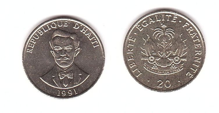 Гаїті - 20 Centimes 1991 - UNC