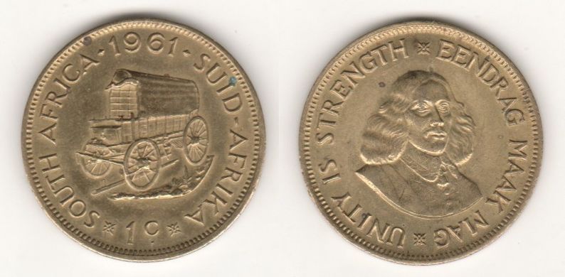 South Africa - 1 Cent 1961 - XF
