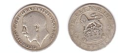 Великобритания - 6 six Pence 1921 - серебро - VF
