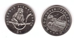 Eritrea - 1 Dollar 1994 - Monkey - UNC