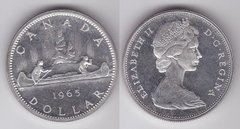 Канада - 1 Dollar 1965 - срібло 0.800 - aUNC