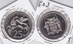 Ямайка - 25 Cents 1975 - в холдере - Proof